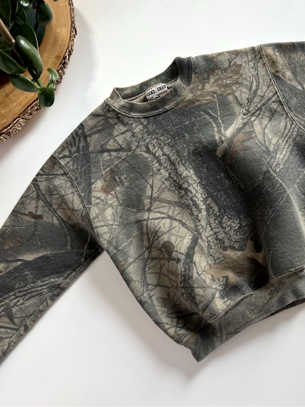 Vintage Jerzees Real Tree Camouflage Crewneck Sweatshirt | Kids 10/12